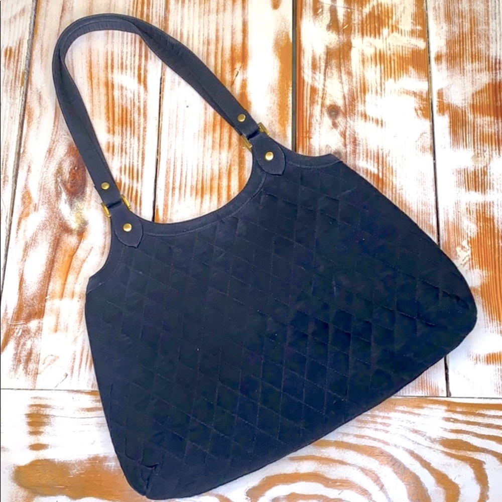 Vera Bradley Black Quilted Purse Shoulder Bag